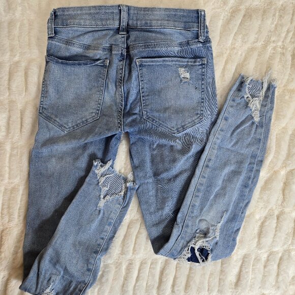 SO Size 1 / 25 W Low Rise Ankle Jegging Women's Blue Jeans - Picture 7 of 10